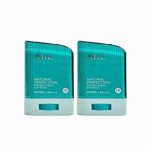[AHC] 내추럴 퍼펙션 더블 쉴드 선스틱 14g (SPF 50+) 초록색 2개