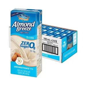 [매일] 아몬드브리즈 언스위트 제로슈거 190ml 24팩