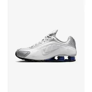 [정품] 나이키 남녀공용 발편한운동화 러닝화 NIKE 샥스 R4 M - 화이트:메탈릭 실버:딥 로얄 블루:화이트 /