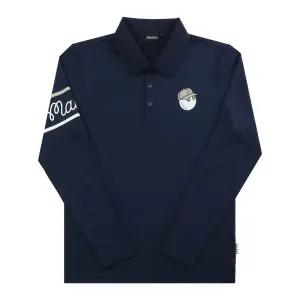 말본 남성 기능성 소재 긴팔 폴로 티셔츠 M5321PTL03 NVY