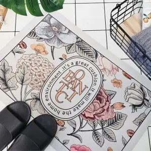 고품질 간편세척 논슬립 규조토 발매트 플라워가든 욕실매트 (WDF5901)