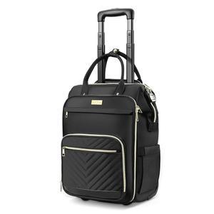 여성용 바퀴 밑 롤링 백팩, 가벼운 개인 물품 여행 가방, 항공사 승인 가방을 갖춘 스타 클라우드 소형 기내 반입 수하물