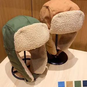 귀 덮개 모자 겨울용 귀달이 캠핑 겨울 방한 모자 남성 여성 아웃도어 남녀공용 파일럿 따뜻한 야외 패션