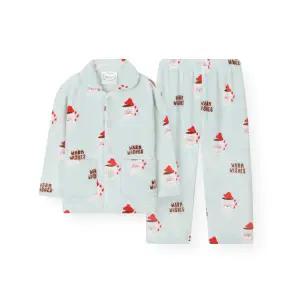 [롯데백화점]오르시떼 아동 G124 산타머그웜MT 긴소매 파자마 세트 OR25WKGEG124