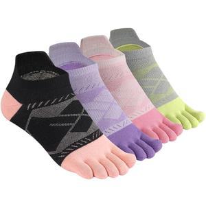 남성용 메궈 발가락 양말 여성용 통기성 로우컷 아치 지지대 4켤