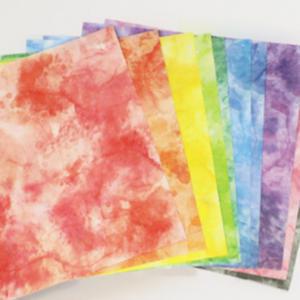 예쁜 감성 수채화 무늬 색종이 20색 100매 종이접기