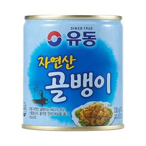 유동 자연산 골뱅이 230g /s/ 번데기 술안주 비빔면 소면 무침 국수 야식 통조림