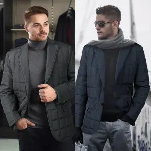 쟌피엘 켐브레이 패딩정장자켓 겨울세미정장 남자콤비