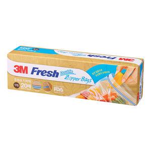 3M 후레쉬 지퍼백(대) 20매 (25cm x 30cm)