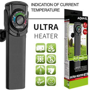 아쿠아이엘 울트라 히터 50w /수족관 어항 수조 온도조절기 온도계 수온계 네오 히팅기 구피 관상어 열대어