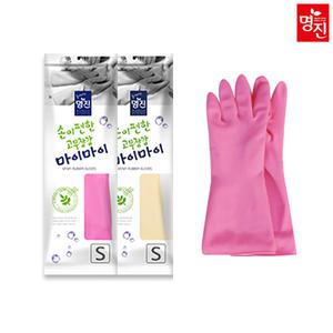 명진 마이마이 고무장갑 소 분홍/아이보리 10개