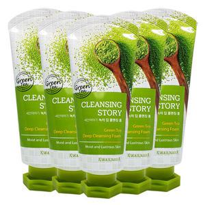 과일나라 세안이야기 딥클렌징폼 녹차 120g x5개