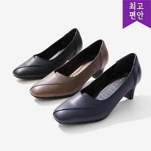 4cm굽 양가죽 발편안한 펌프스 면접 편한 여성 정장 구두 여자 천연가죽 미