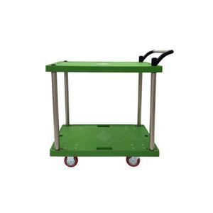 신원산업 중형 녹색 대차 2단대차 L카 운반카트 핸드카 물류용 알루미늄