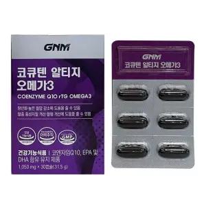 GNM자연의품격 코큐텐 오메가3 1050mg x 30캡슐 1개 / 써클