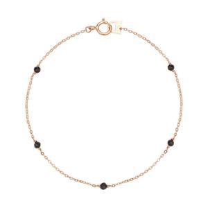 갤러리아 여자 14K 팔찌 체인 금팔찌 블랙 스피넬