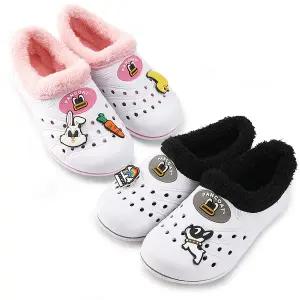 [보리보리/알파슈]팬콧 방한 논슬립 실내화(2컬러 택1)/겨울 유아동 어린이집 유치원 초등 학생 학교