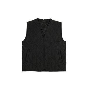 국산 깔깔이 V넥조끼 블랙 방한조끼 겨울 누빔 작업복