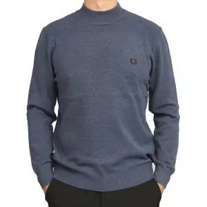 THTD1001 겨울 남성 울 혼방 반목 폴라 니트 터틀넥