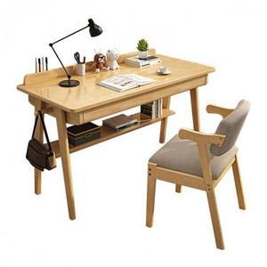 가구산책 고무나무 원목 책상 선반형 S152