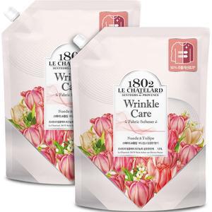 르샤트라1802 링클케어 초고농축 섬유유연제 스웨이드 튤립 리필 1.