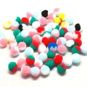 (15mm) 국산 투톤 뿅뿅이 혼합 약100개/초등/학원/유아/공작/만들기/창의/꾸미기/놀이/공예/DIY/솜공/아동