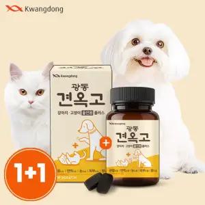 [출시기념1+ 1] 광동 강아지 영양제 관절 슬개골 눈 피부 장건강 눈물자국 면역 견옥고 올인원 70정 1개