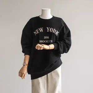(안나앤플러스) 뉴욕 자수 맨투맨[티셔츠DE58] 빅사이즈