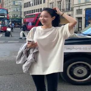 MADE 벨로아 힙커버 트임 오버핏 티셔츠 (3color)