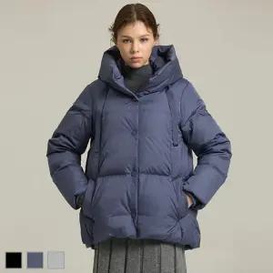 후드하프구스다운점퍼