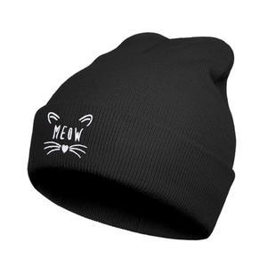 남성용 자수 비니 모자 - 겨울 따뜻한 니트 캡에 패턴, 슬루시 비니