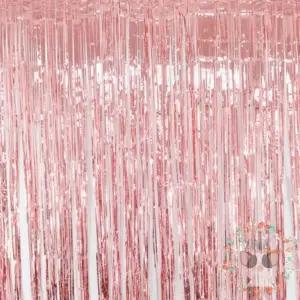 옥이드림 파티 커튼 로즈골드 벽장식소품 파티수술 반짝이커튼