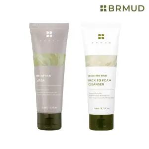 [15%+10%+카드12%]  비알머드 카디비 추천 보령머드 마스크 & 팩투폼 클렌저 2종 세트