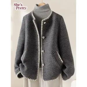 [쉬즈프리티]저스트울트위드숏코트 여성자켓코트_P408340134