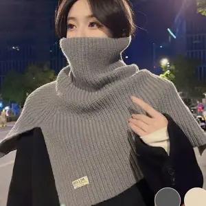 여성 워머 하이넥 골지 데일리 여성 목 워머 겨울 루즈핏 라운드 목보온 목도리 어깨 방한 목따