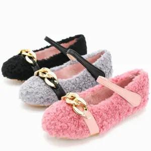 쁘띠체인 뽀글이  털안감 아동 어린이 키즈 여자 여아 겨울구두