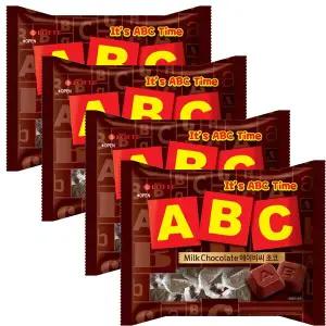 ABC초콜릿 187g X 4개
