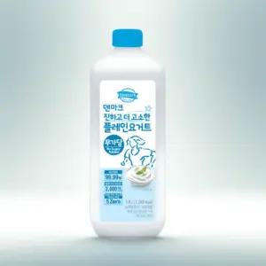 덴마크우유 요거트 플레인 무가당 고소한맛 1.8L 3개