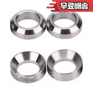 티타늄 M6 오목 용 산악 자전거 2 개 디스크 브레이크 캘리퍼 볼록 와셔 스페이서