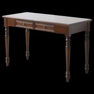 엔틱책상 1인용책상 핀란드 탁자 호두색 현관 책상 일인용 좁은데스크 클래식 고무나무