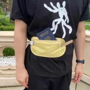 [라일리] Rly 여행용 허리가방 베이지 도난방지힙색 여성힙색미니