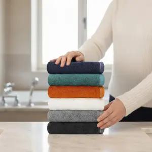 송월타올 항균 코마사40수 뱀부얀타월 무지수건