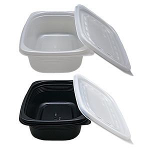 사각 죽용기 중  밀폐 배달 포장 반찬 다용도 일회용용기 뚜껑세트 500개