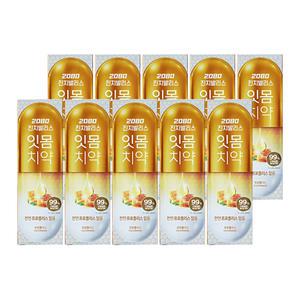 애경 2080 진지발리스 잇몸 치약 프로폴리스향 120g 10개 양치