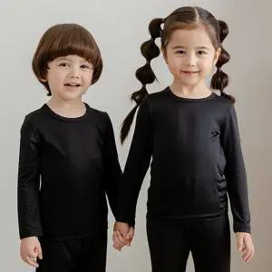 [꼬마친구] 블랙 웜히트텍 아동내의 아동내복 실내복