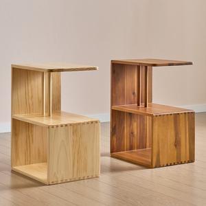 이라스 G형 원목 침대 협탁 소파 사이드테이블