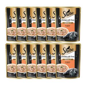 쉬바 닭고기와참치 in 그레이비 소스 파우치 70gX12개