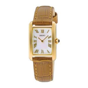 백화점AS가능 세이코 SWR100P1 레이디 스퀘어 사각 여성가죽시계 여자시계