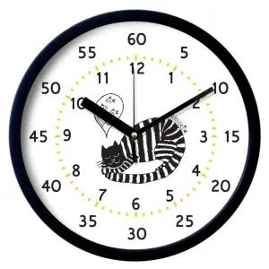 브론즈하우스 교육용 벽시계 무소음/공부방/교구/시간/시계/학습/학습용/캐릭터/학교/학생/학원/교실/초등