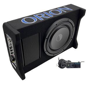 ORION 코발트 CPE100 10인치 1600W 맥스 액티브 다운 파이어링 서브우퍼 얇은 인클로저, 앰프 내장 - 자동차와 트럭의 좁은 공간을 위한 슬림 적재 서브, 밀폐형 밀폐 얕은 마운트 인클로저